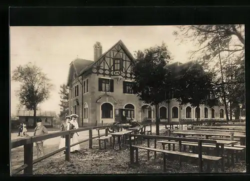AK Augsburg, Hochablass-Restauration vor der Wasserkatastrophe 1910