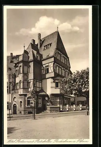 AK Rüdesheim /Rh., Hotel Restaurant Ratskeller