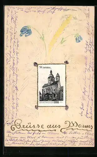 Papierkunst-AK Worms, Paulusmuseum