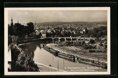 AK Saarbrücken, Saarpartie mit Alter Brücke