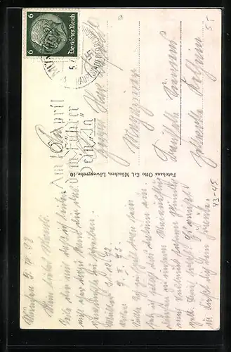 AK München, Münchener Charakterkopf Taubentheres, 87 Jahre alt