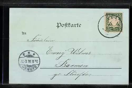 Mondschein-Lithographie Reichenhall, Colonnade