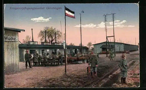 AK Gerstungen, Soldaten in Kriegsverpflegungsanstalt