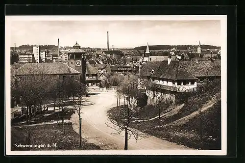 AK Schwenningen /Neckar, Strassenpartie im Indurstriegebiet