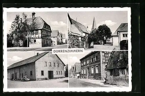 AK Dürrenzimmern, Wohnhäuser und Kirche