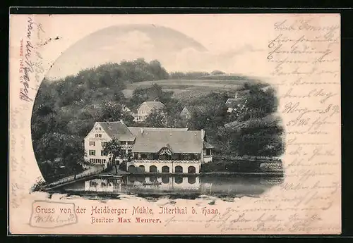 AK Solingen-Ittertal b. Haan, Heidberger Mühle