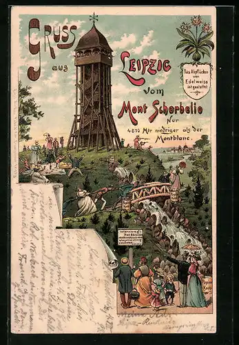 Lithographie Leipzig, Mont Scherbelio