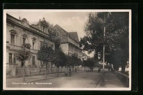 AK Schwenningen, Blick in die Bismarckstrasse