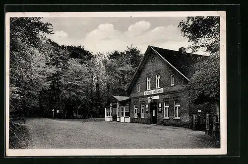 AK Zetel i. O., Gasthaus Kurhaus am Urwald