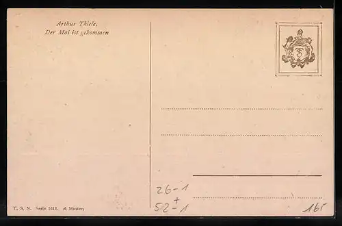 Künstler-AK Arthur Thiele: Der Mai ist gekommen