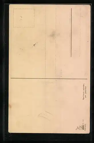 AK Verschlossenes gelbes Herz