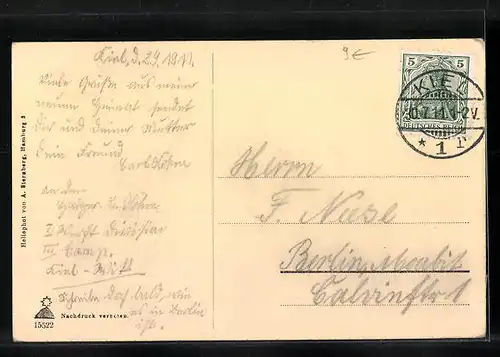 AK Kriegsschiff SMS Nassau vor Anker liegend