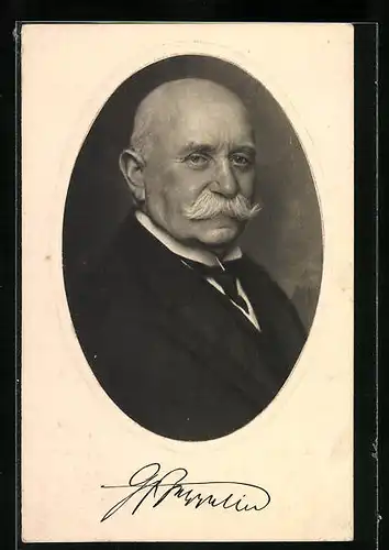 AK Portrait von Ferdinand Graf von Zeppelin im Anzug