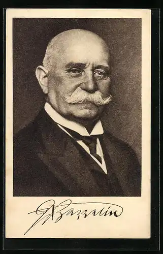 AK Portrait von Ferdinand Graf von Zeppelin im Anzug