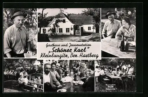 AK Kleinlungitz, Gasthaus Schöner Karl