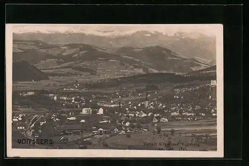 AK Voitsberg, Ortsansicht aus der Vogelschau