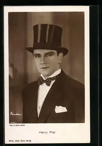 AK Schauspieler Harry Piel