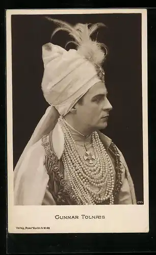 AK Schauspieler Gunnar Tolnaes in einer Filmrolle