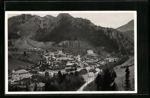 AK Trzic, Ortsansicht aus der Vogelschau