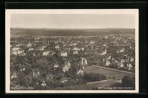 AK Marburg a. Drau, Teilansicht der Stadt