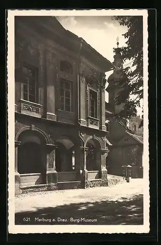 AK Marburg a. Drau, Am Burg-Museum