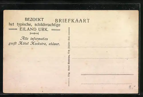 AK Urk, Strasse im Ort