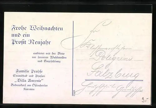 AK Bodensdorf am Ossiachersee, Strandbad und Pension Villa Antonie