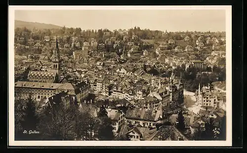 AK St. Gallen, Blick über die Dächer