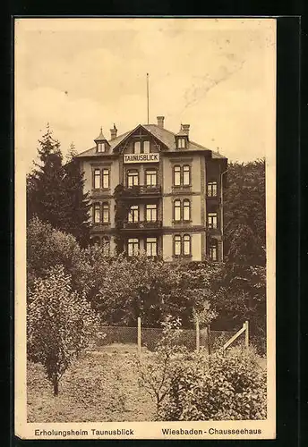 AK Wiesbaden-Chausseehaus, Erholungsheim Taunusblick