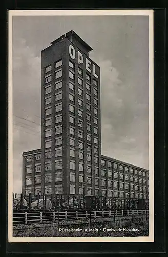 AK Rüsselsheim /Main, Opelwerk-Hochbau