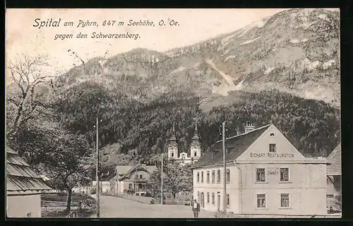 AK Spital am Pyhrn, Sichart Restaurant gegen Schwarzenberg