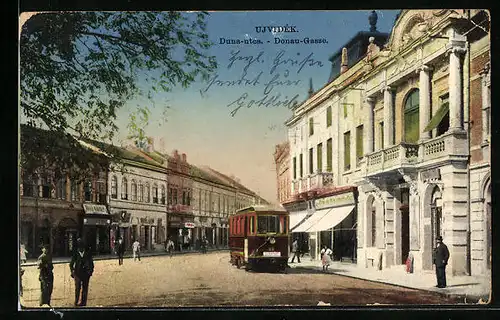 AK Ujvidék, Duna-utca