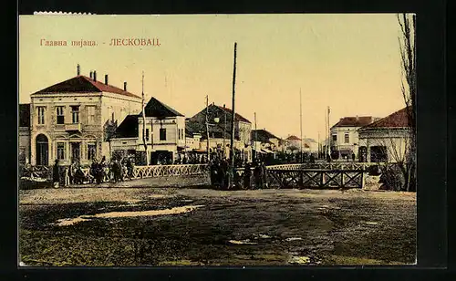 AK Leskovac, Blick auf eine Brücke