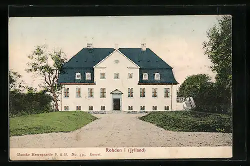 AK Rohden, Blick auf eine Villa