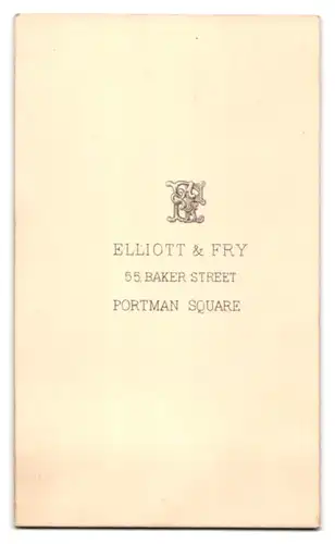 Fotografie Elliott & Fry, London, Baker Street 55, Portrait Engländer im Anzug mit Backenbart