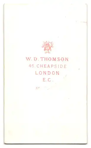 Fotografie W. D. Thompson, London, 45. Cheapside, Heranwachsende im hochwertigen Biedermeierkleid mit Verzierungen