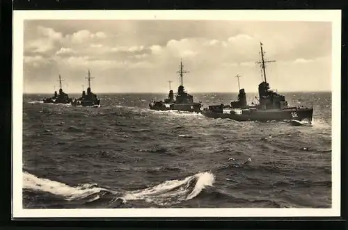 AK Torpedoboote der auf hoher See