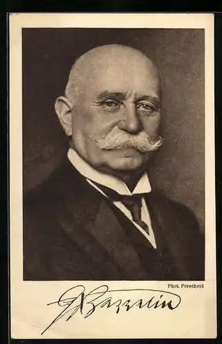 AK Portrait vom Graf Zeppelin mit direktem Blick in die Kamera