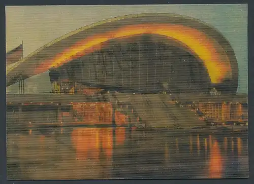 3D-AK Berlin, Kongresshalle bei nächtlicher Beleuchtung