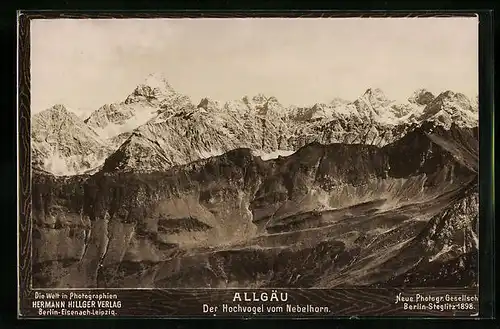 Foto-AK NPG Nr. 10: Allgäu, Hochvogel vom Nebelhorn