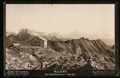 Foto-AK NPG Nr. 6: Allgäu, Nebelhornhaus v. Norden