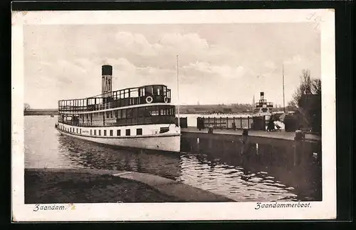 AK Zaandam, Zaandammerboot, Dampfer