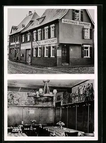 AK Niederwalluf /Rheingau, Gasthaus und Metzgerei W. Ruppert