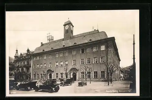 AK Heidelberg, Universität, mit Automobilen