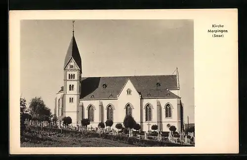 AK Marpingen /Saar, Kirche in der Gesamtansicht