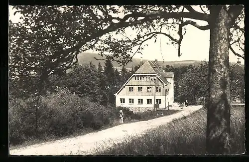 AK Weiskirchen /Saar, Jugendherberge aus der Ferne