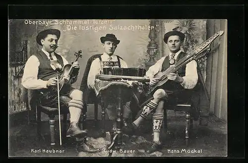 AK Oberbayrisches Schrammel-Terzett Die lustigen Salzachthaler