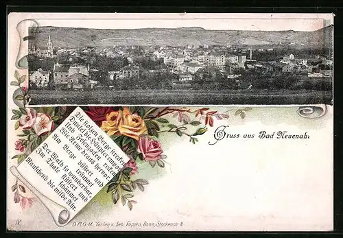 AK Bad Neuenahr, Panorama des Ortes