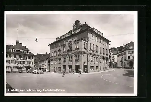 AK Schramberg, Strassenpartie am Rathaus