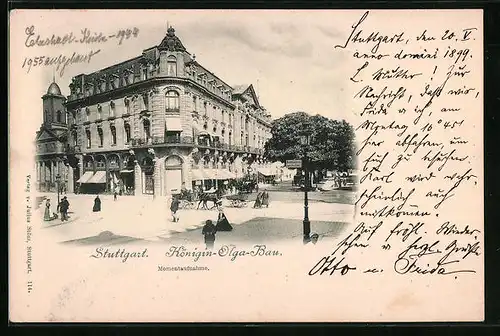AK Stuttgart, Platz vor Königin-Olga-Bau